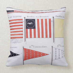 American Maritime Flags and Pennants, from a Frenc Cushion