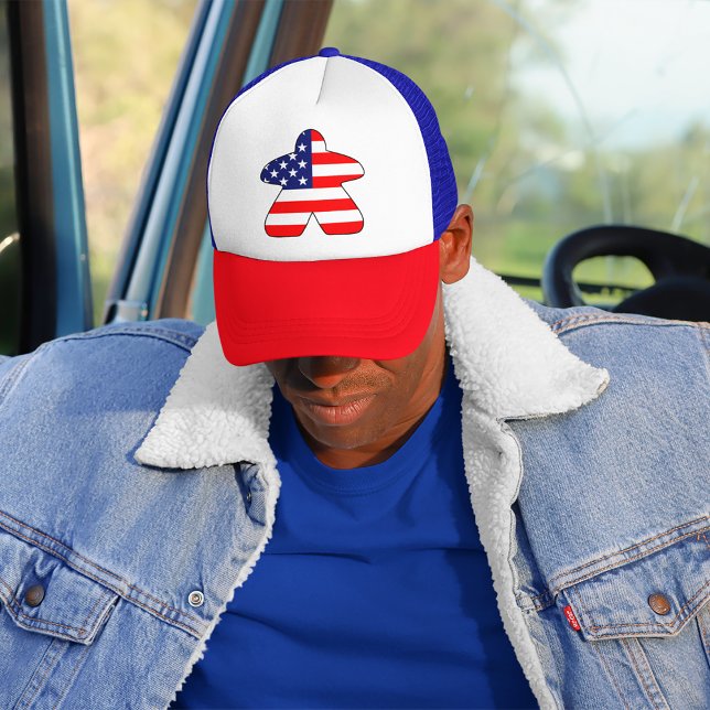 American Meeple Trucker Hat (Creator Uploaded)