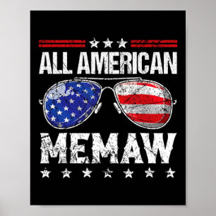American Memaw 4th Of July Family Matching Sungles Poster