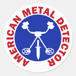 American Metal Detector Classic Round Sticker