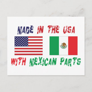 American Mexican American Postcard
