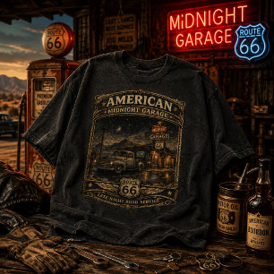 American Midnight Garage Route 66 Tee