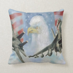American Military Aeroplanes Reversible Pillow