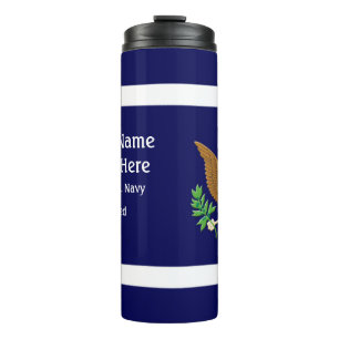 American Military Defence emblem - personalise Thermal Tumbler
