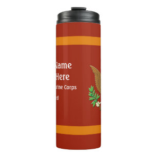 American Military Defence emblem - personalise Thermal Tumbler