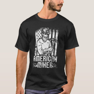 American Miner   Aurum Miner Mine Prospecting Gold T-Shirt