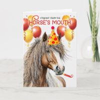 American Miniature Horse Chestnut Funny Birthday