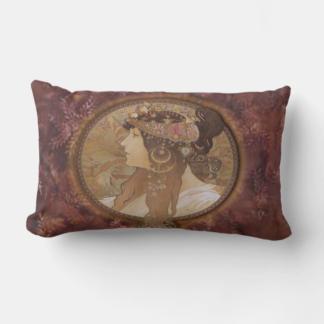 American MOJO ~Art Deco Lumbar Cushion (Front)