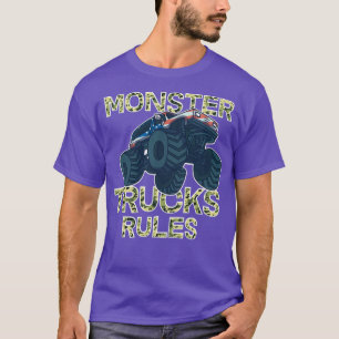 American Monster Truck Rules Big Wheels Vehicle T-Shirt