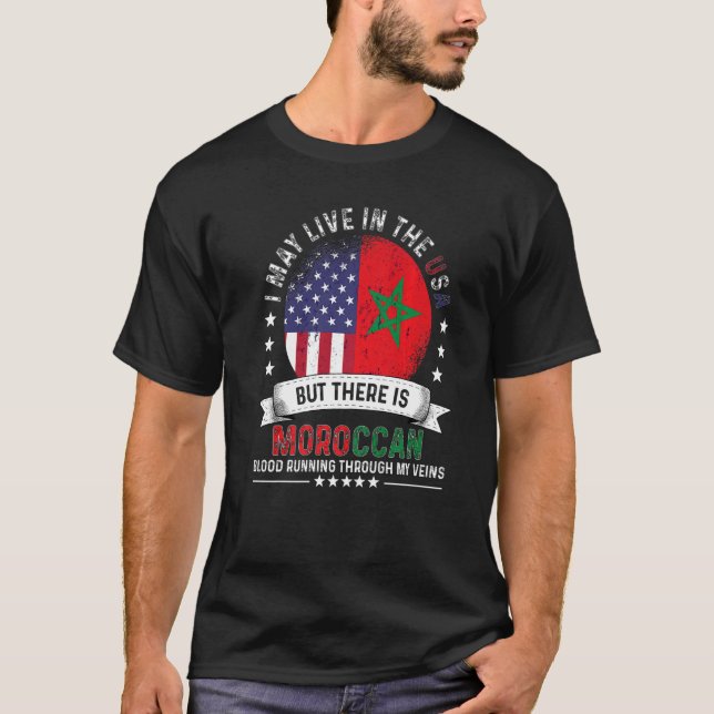 American Moroccan Home in US Patriot American Moro T-Shirt (Front)