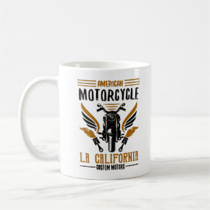American Motorcycle LA California Custom Motors Coffee Mug