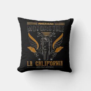 American Motorcycle LA California Custom Motors Cushion