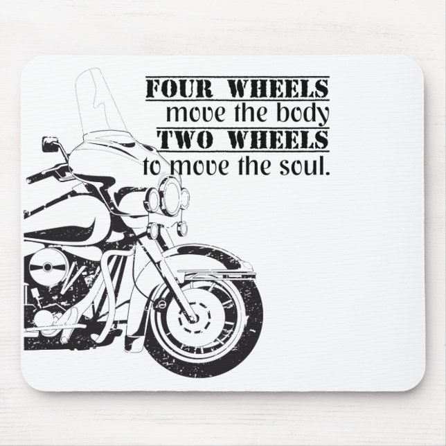 American Motorcycle Two Wheels One Passion Mouse Pad (Front)
