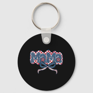 American Mum 4th Of July Retro 1776 Independence Key Ring