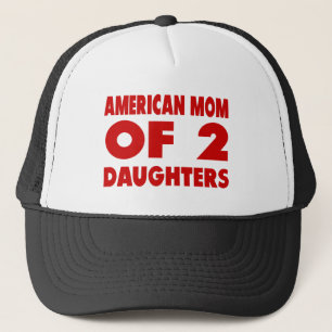 American Mum of 2 Daughters Trucker Hat