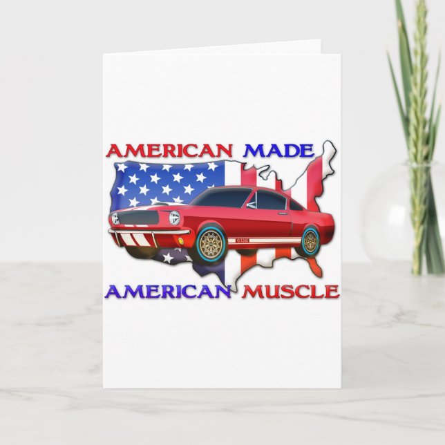 American Muscle Car Card (Front)