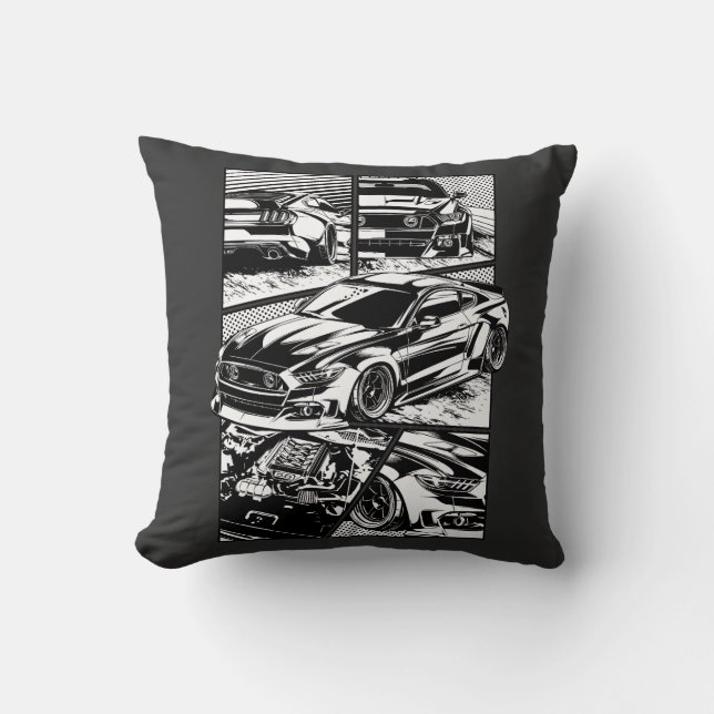 AMERICAN MUSCLE CAR CUSHION (Front)