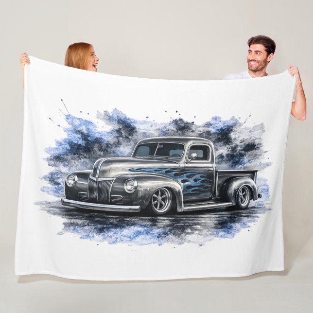 American Muscle Car Fleece Blanket (In Situ)