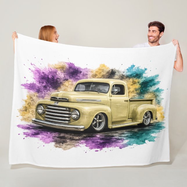 American Muscle Car Fleece Blanket (In Situ)