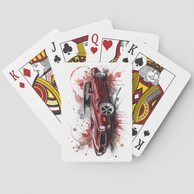 American Muscle Car Playing Cards (Back)