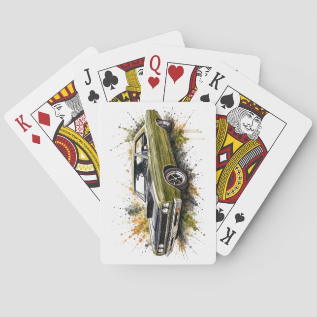 American Muscle Car Playing Cards (Back)