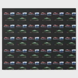 american muscle car wrapping paper