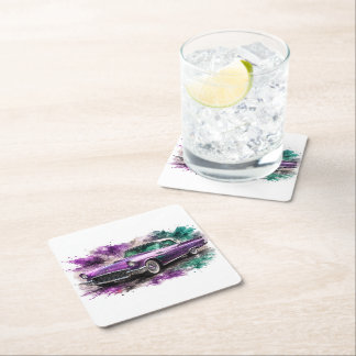 American Muscle Cars Paper Coaster
