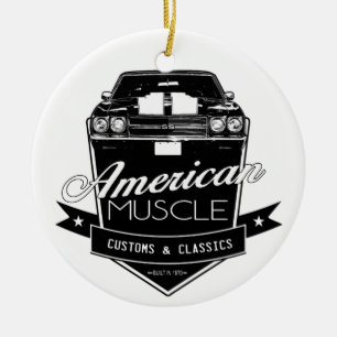 American Muscle Chevelle Ceramic Ornament