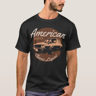 American Muscle Classic Vintage Car Grandpa Dad vi T-Shirt