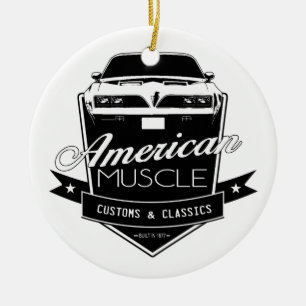 American Muscle Firebird Ceramic Ornament