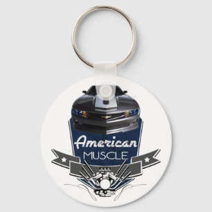 American Muscle New Camaro Key Ring