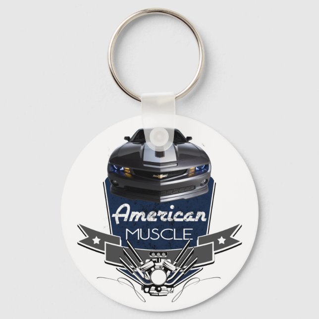 American Muscle New Camaro Key Ring (Front)