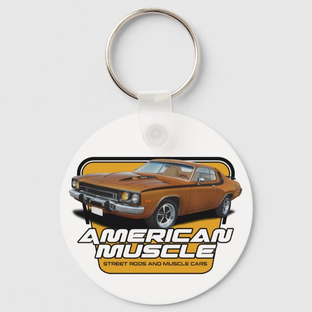 American Muscle Roadrunner Key Ring (Front)