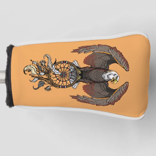 American native indians dreamcatcher golf head cover (Front)