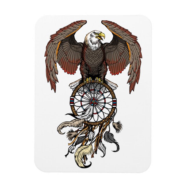 American native indians dreamcatcher magnet (Vertical)