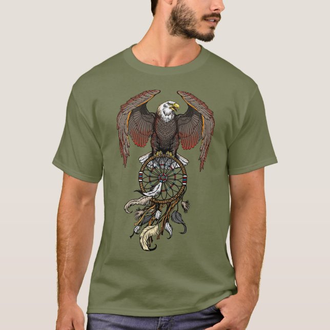 American native indians dreamcatcher T-Shirt (Front)