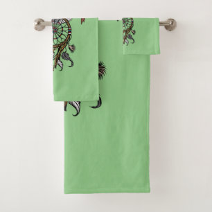 American native indians dreamcatcher towel set