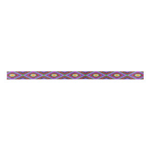 american native motif indie geometric pattern indi satin ribbon