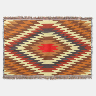 american native traditional ethnic costume motif throw blanket