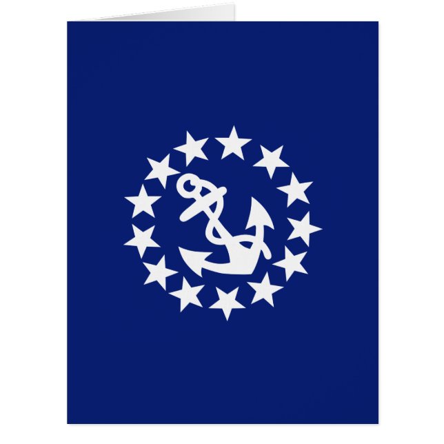American Nautical Yacht Flag Navy Blue Decor (Front)