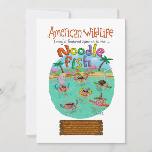 American Noodle Fish  Holiday Card