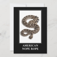American Nope Rope - Rattlesnake Snake Danger