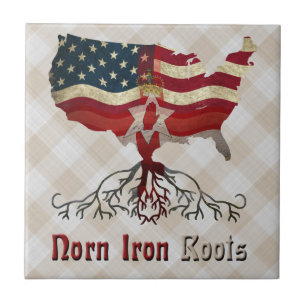 American Northern Ireland Ancestry Tile