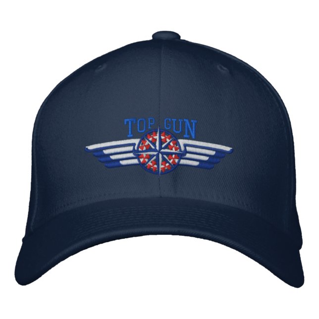 American Northern Star Compass Pilot Wings Embroidered Hat (Front)