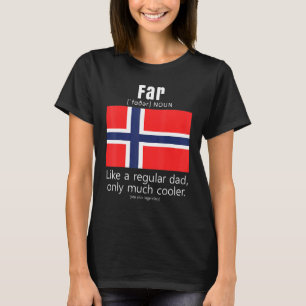 American Norwegian Patriot Flag Fathers Day Norway T-Shirt