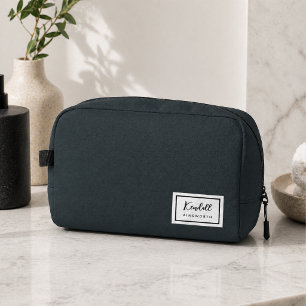 American Nostalgia Classic Simple Minimal Green Dopp Kit