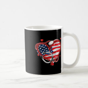 American Nurse 4th Of July Patriotic Usa Flag Nurs Coffee Mug