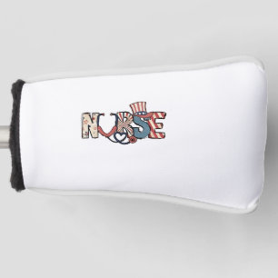 American Nurse 4th of July Patriotic USA Flag Nurs Golf Head Cover