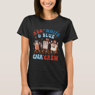 American Nurses Cna Crew Nurse 4th Of July Red Whi T-Shirt