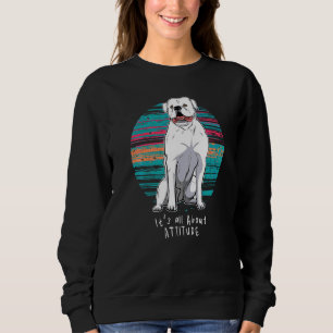 American Old Southern White Bulldog Vintage  23 Sweatshirt
